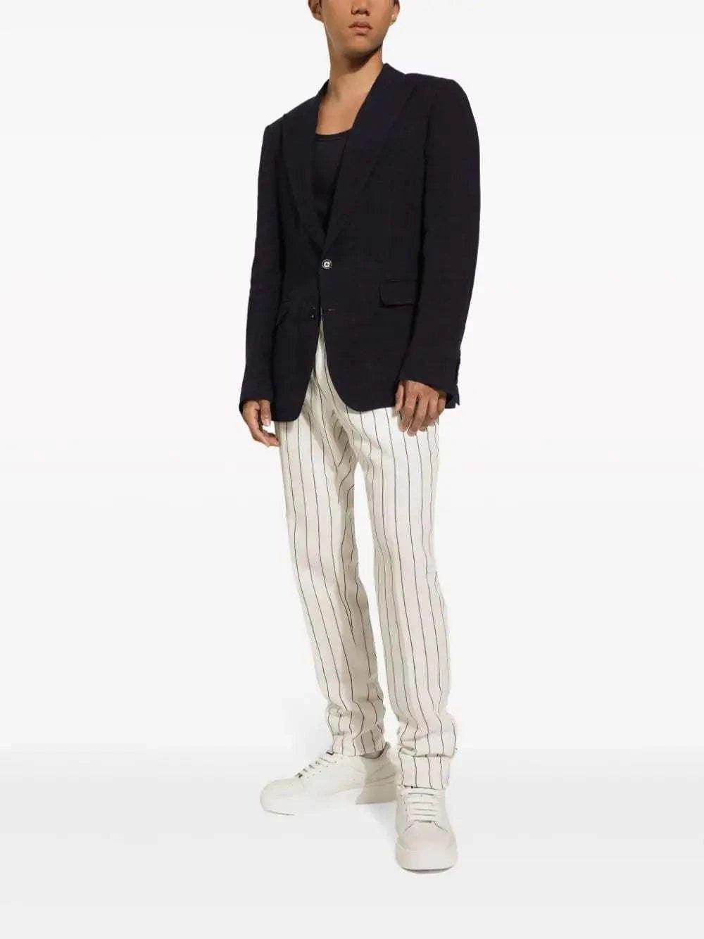 Dolce & Gabbana Sicilia Linen Sngle Breasted Jacket - Maven Couture IncMen's Blazer