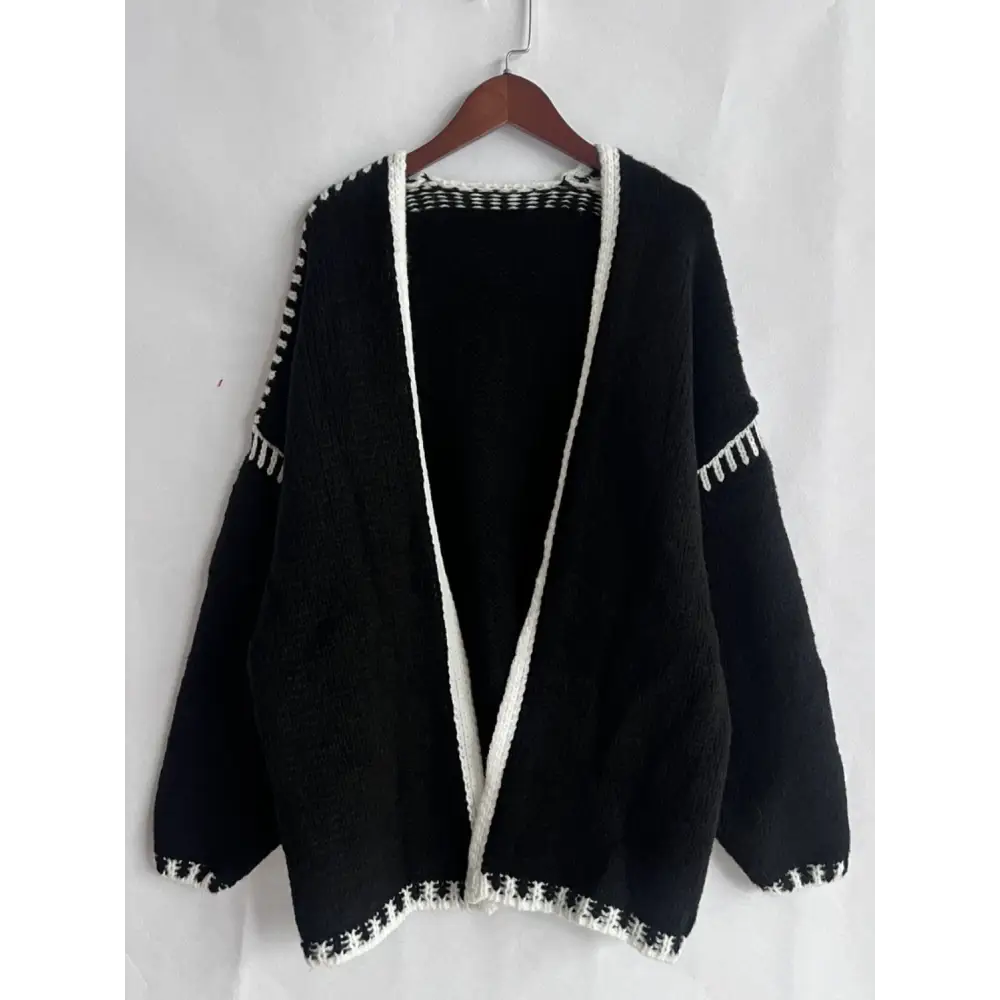 Timeless designer clothing chic double take contrast cardigan for luxury fashion $34.99 a quintessential basic style