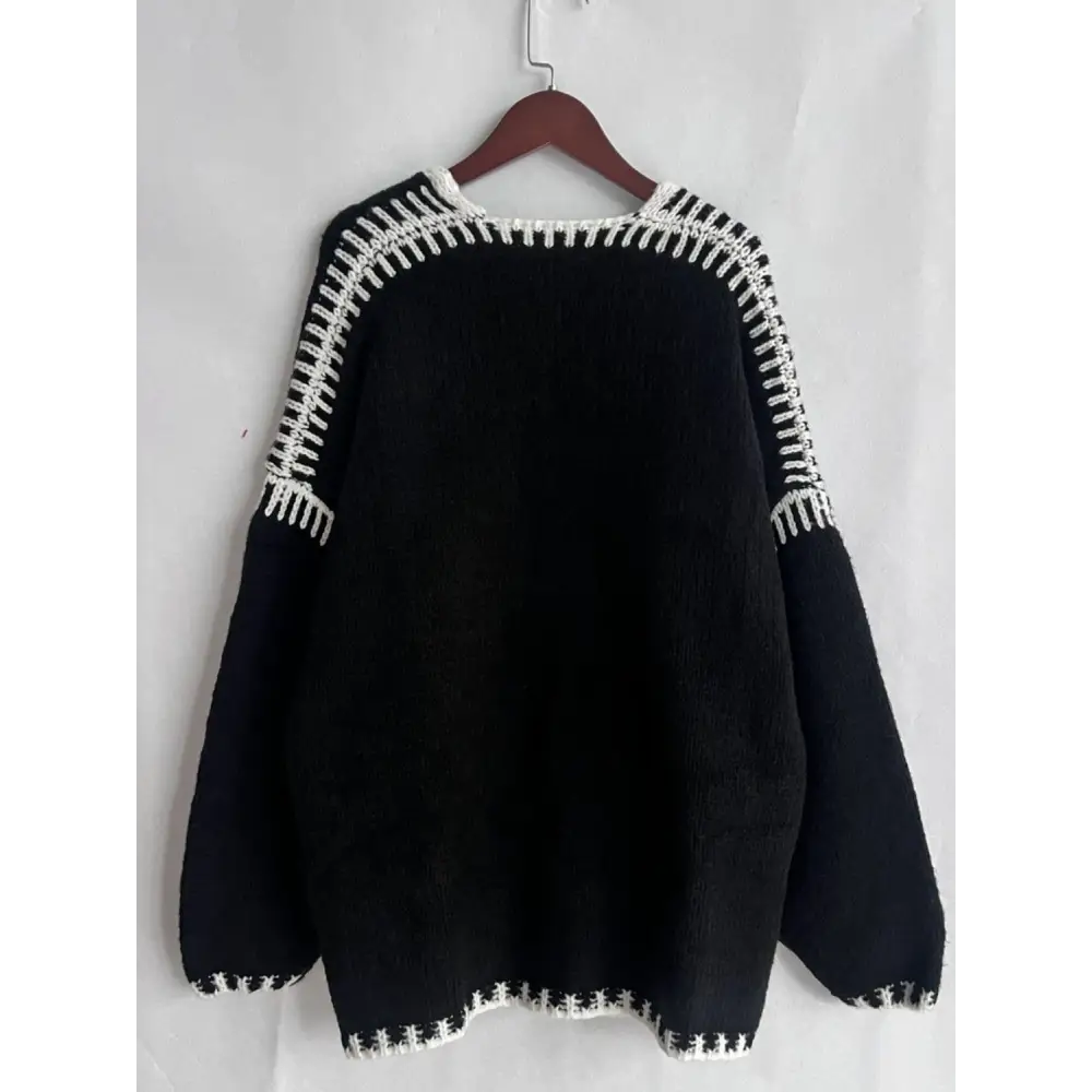 Timeless designer clothing chic double take contrast cardigan for luxury fashion $34.99 a quintessential basic style