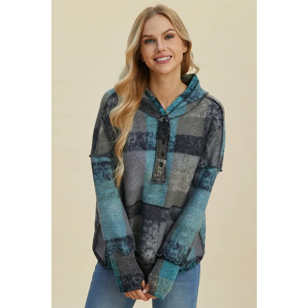 Luxury fashion for women in elegant pocketed opaque fabric $30.58 plaid perfection (plaid designed)