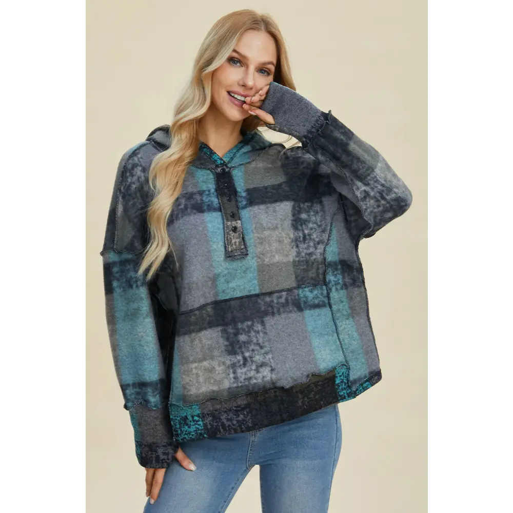 Luxury fashion for women in elegant pocketed opaque fabric $30.58 plaid perfection (plaid designed)