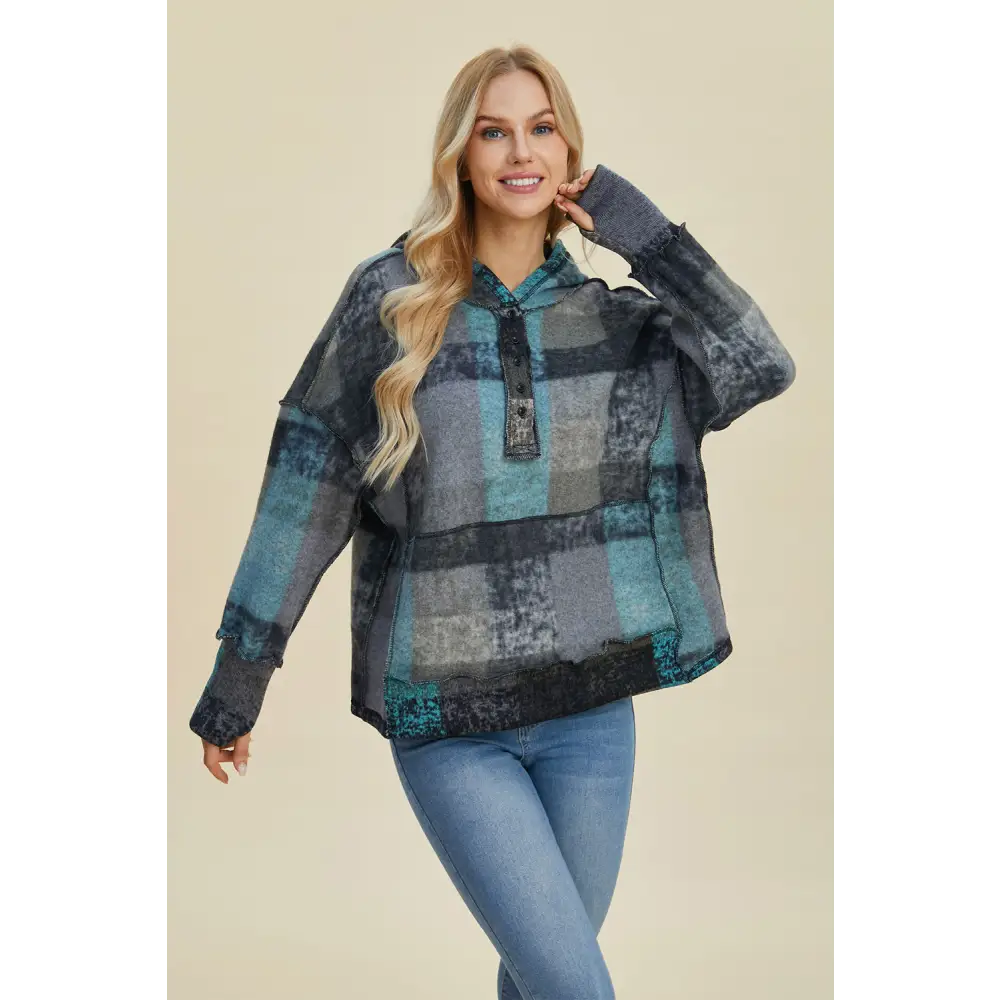 Luxury fashion for women in elegant pocketed opaque fabric $30.58 plaid perfection (plaid designed)