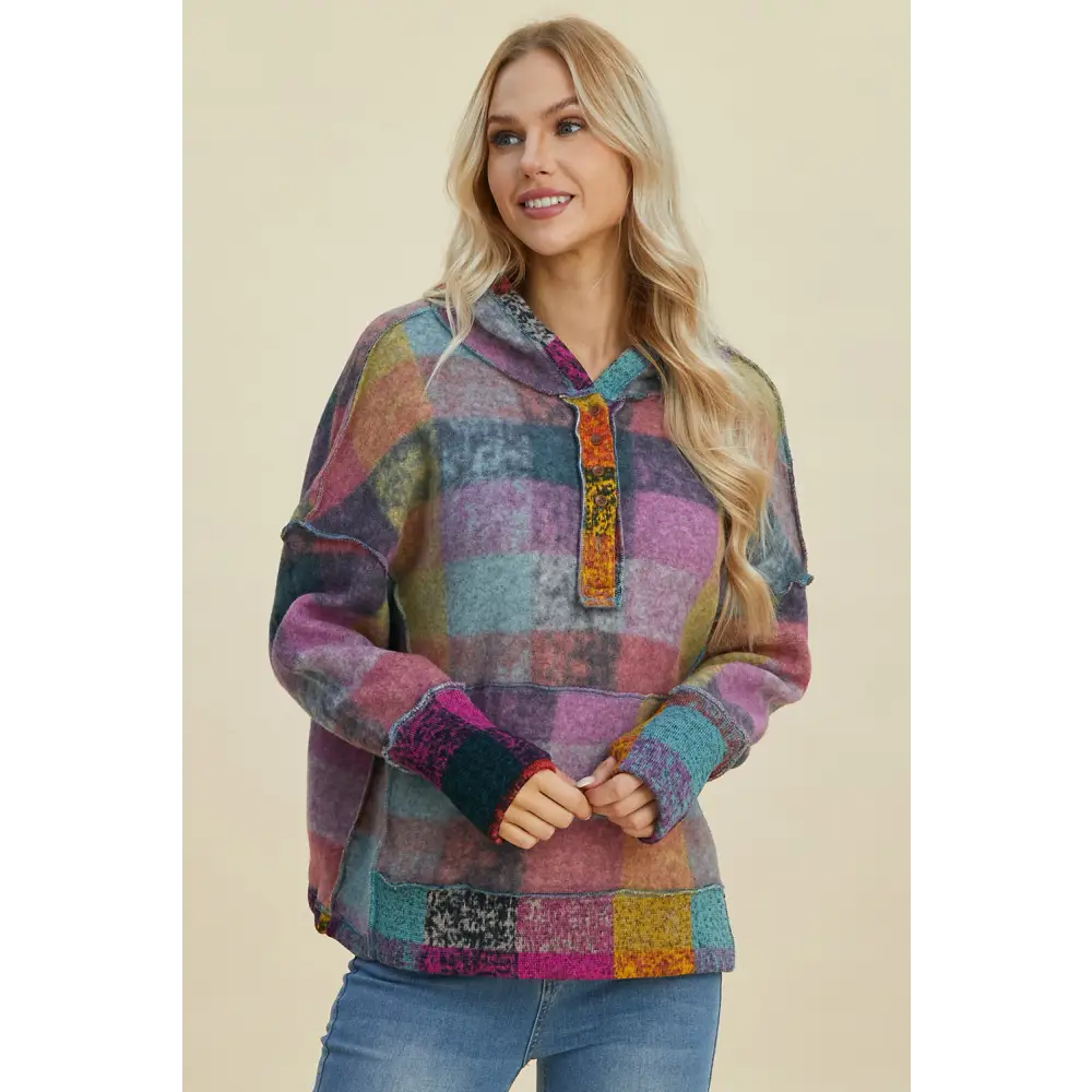 Luxury fashion for women in elegant pocketed opaque fabric $30.58 plaid perfection (plaid designed)