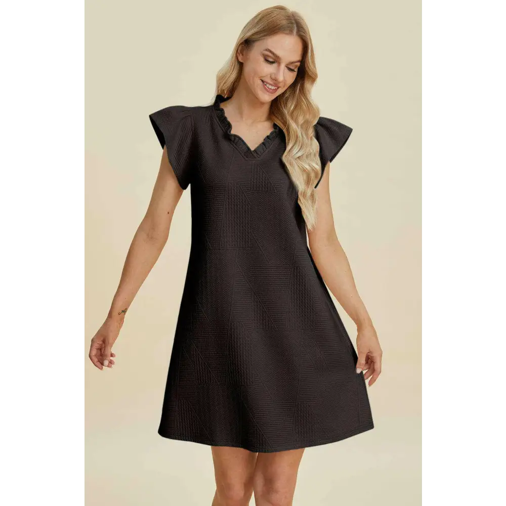 Ruffled elegance in timeless designer clothing for luxury fashion women $34.70 a classic, basic style that embodies