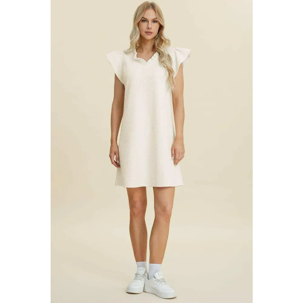 Ruffled elegance in timeless designer clothing for luxury fashion women $34.70 a classic, basic style that embodies