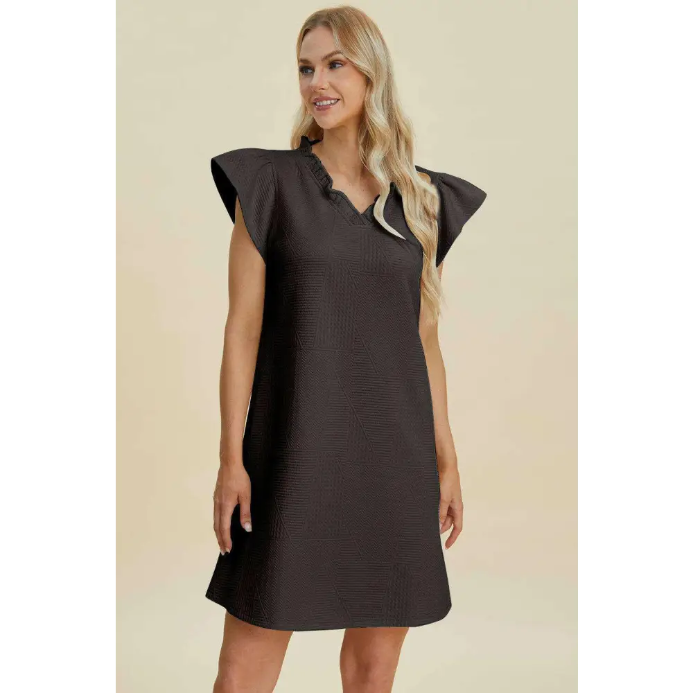 Ruffled elegance in timeless designer clothing for luxury fashion women $34.70 a classic, basic style that embodies