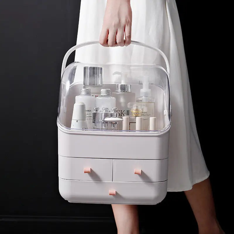 Elevate luxury fashion for women with the clamshell cosmetic storage box $69.99 product information discover