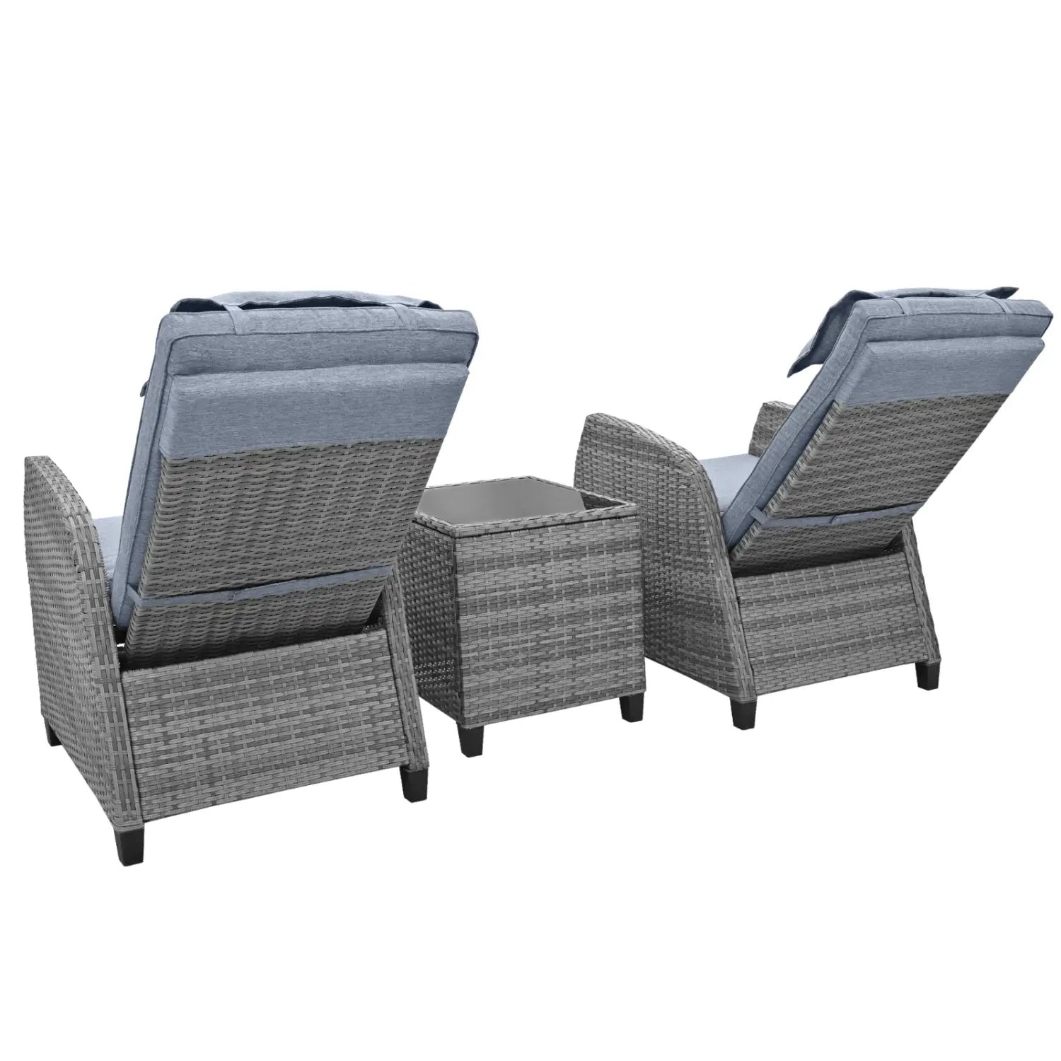 Elevate your outdoors with the u style rattan 2-person set