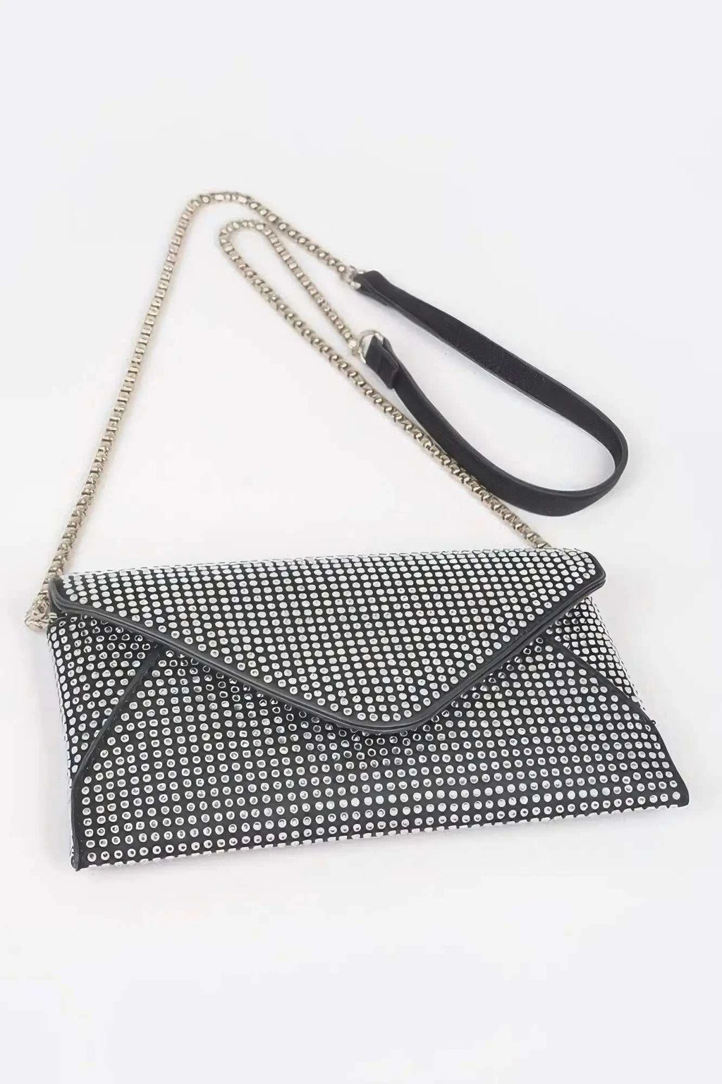 ELEGANT BAG HUDSON Hot Fix Rhinestones Envelope Clutch – BYMANYC ® New York - Maven Couture IncHAND BAGS