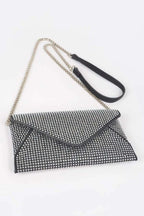 ELEGANT BAG HUDSON Hot Fix Rhinestones Envelope Clutch – BYMANYC ® New York - Maven Couture IncHAND BAGS