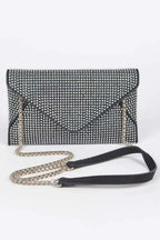 ELEGANT BAG HUDSON Hot Fix Rhinestones Envelope Clutch – BYMANYC ® New York - Maven Couture IncHAND BAGS