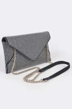 ELEGANT BAG HUDSON Hot Fix Rhinestones Envelope Clutch – BYMANYC ® New York - Maven Couture IncHAND BAGS