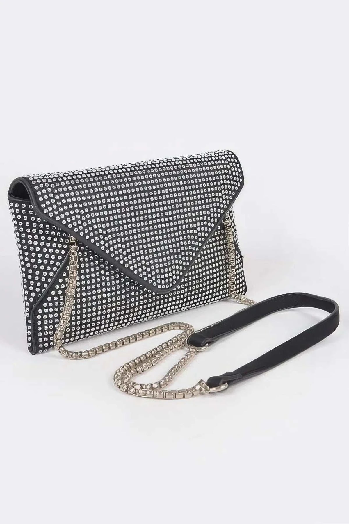 ELEGANT BAG HUDSON Hot Fix Rhinestones Envelope Clutch – BYMANYC ® New York - Maven Couture IncHAND BAGS