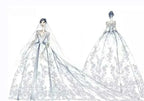 Elegant Lace Wedding Dresses for Women 2025 Luxury Sleeveless Deep V-Neck Sparkly Bridal Gowns Sweetheart Wedding Gown for Women