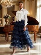 ELEGANT MAXI SKIRT - New Collection PARIS LE MARAIS - SORBONNE - BYMANYC ® New York