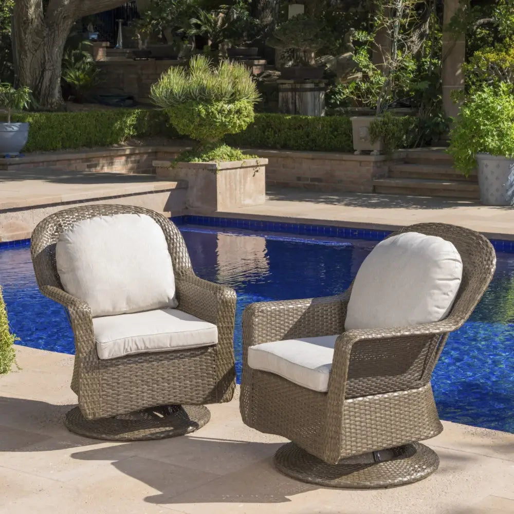 Elevate your space with liam swivel club chair set of 2 at maven couture $599.99 product information main brown,