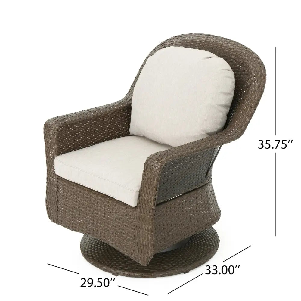 Elevate your space with liam swivel club chair set of 2 at maven couture $599.99 product information main brown,