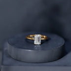 Emerald Cut 2 Carat Engagement Ring with IGI Certified Lab Diamond