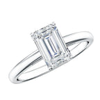 Emerald Cut 2 Carat Engagement Ring with IGI Certified Lab Diamond