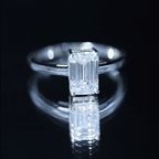 Emerald Cut 2 Carat Engagement Ring with IGI Certified Lab Diamond
