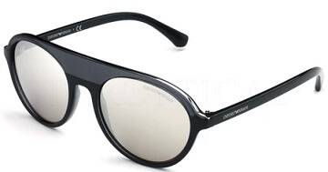 Emporio Armani 4067 5520/6G Anthracite Mirrored Sunglasses - Maven Couture IncOther
