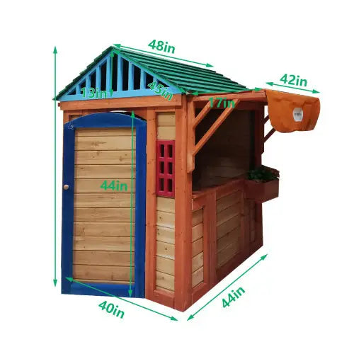 Luxury outdoor wooden game house for sustainable elegance $399.99 specification product information item w155966762