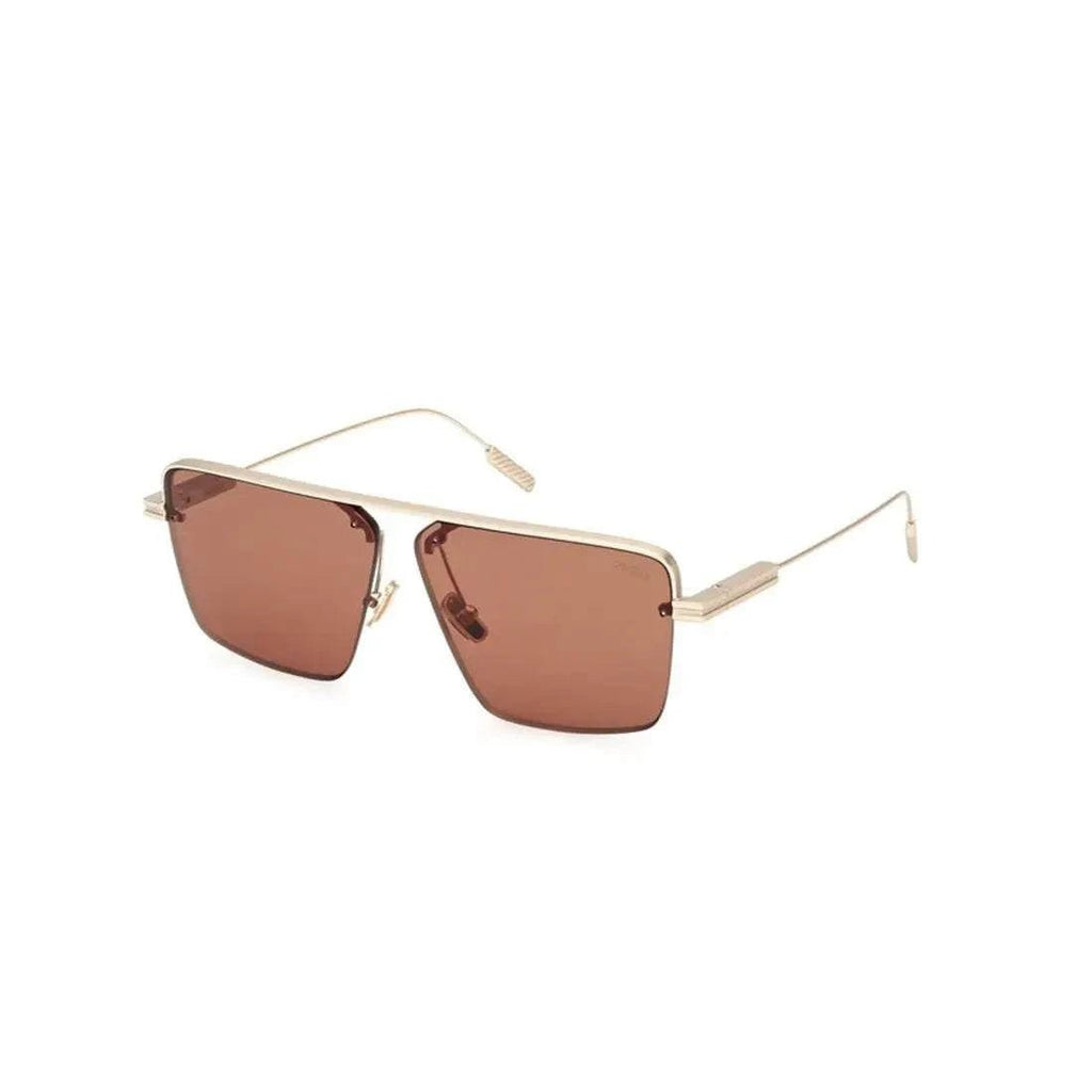ERMENEGILDO ZEGNA Sleek Metal Frame Sunglasses for Men - EZ0245 32J - Maven Couture IncSUNGLASSES