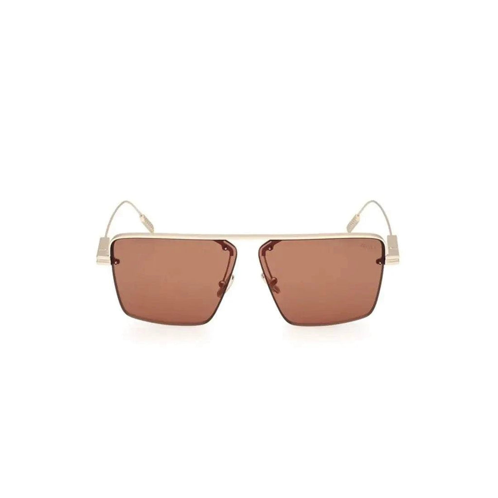 ERMENEGILDO ZEGNA Sleek Metal Frame Sunglasses for Men - EZ0245 32J - Maven Couture IncSUNGLASSES