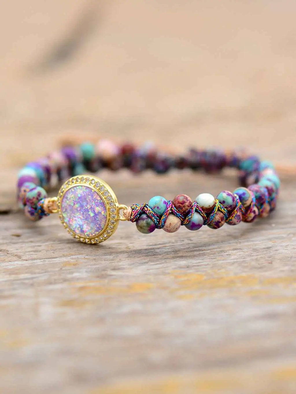 Exquisite Imperial Jasper Beaded Bracelet - Embrace Nature's Beauty