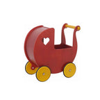 Wooden doll stroller for pretend play — product image 7