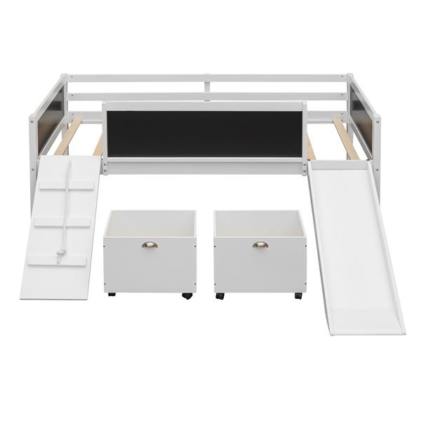 Elevate your space with the luxurious double loft bed in white