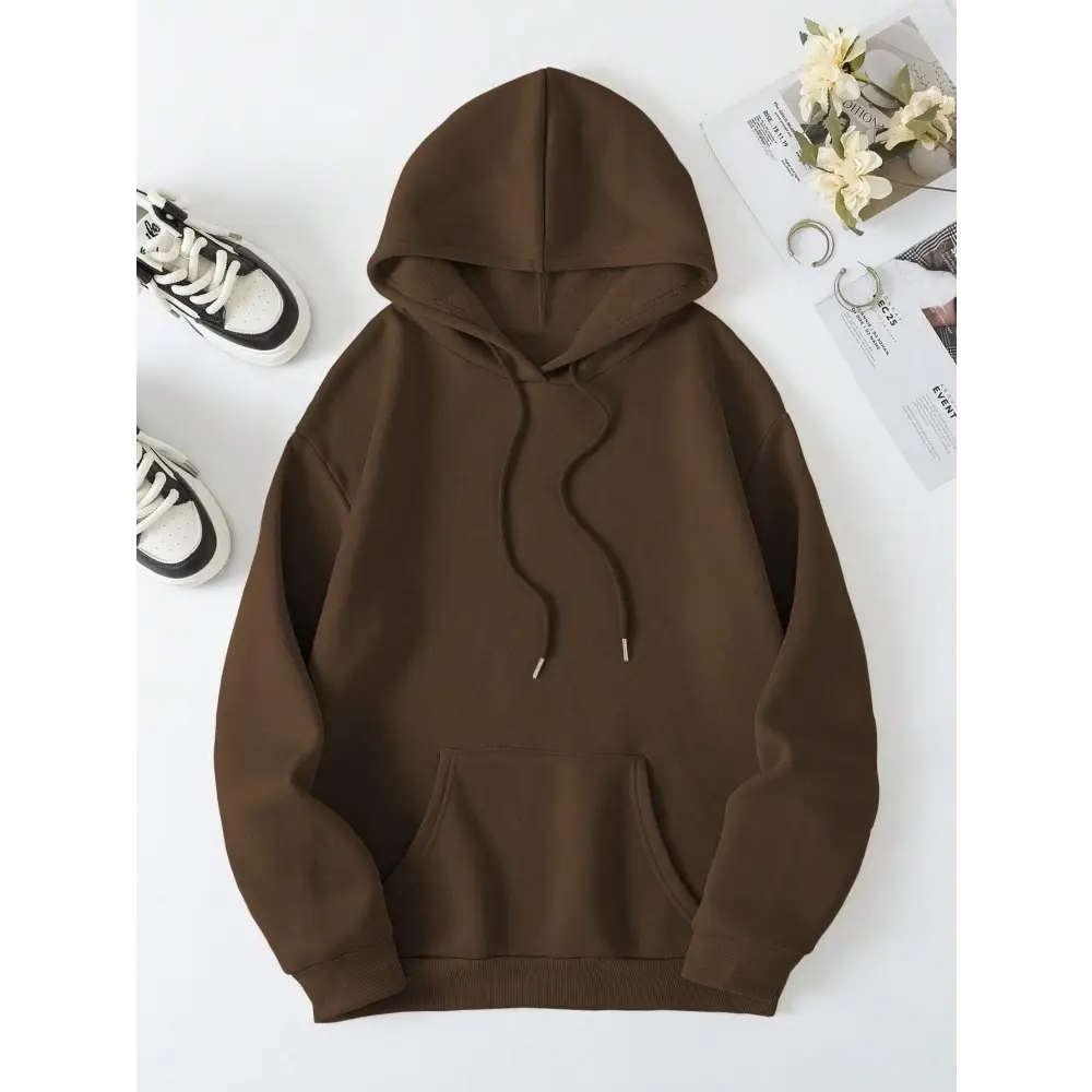 Faith over fear dropped shoulder hoodie in luxury fashion for women $23.99 embrace the elegance with this basic style,