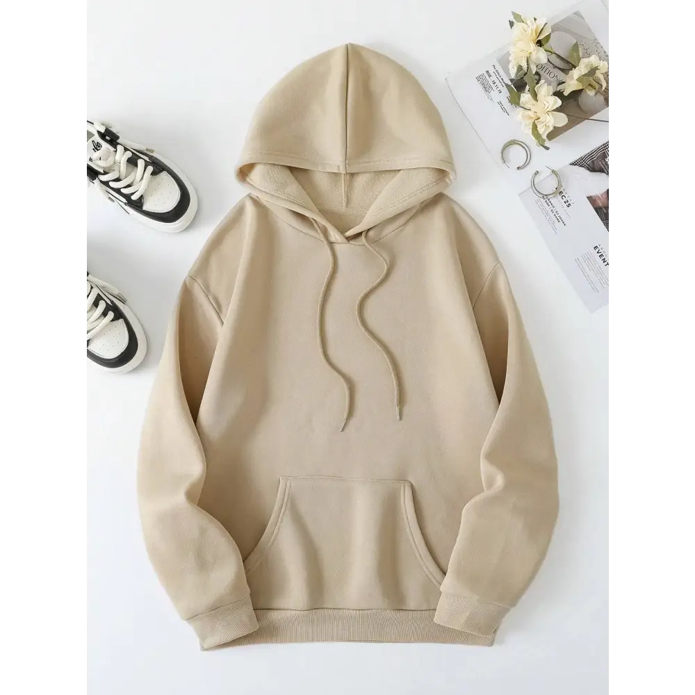 Faith over fear dropped shoulder hoodie in luxury fashion for women $23.99 embrace the elegance with this basic style,