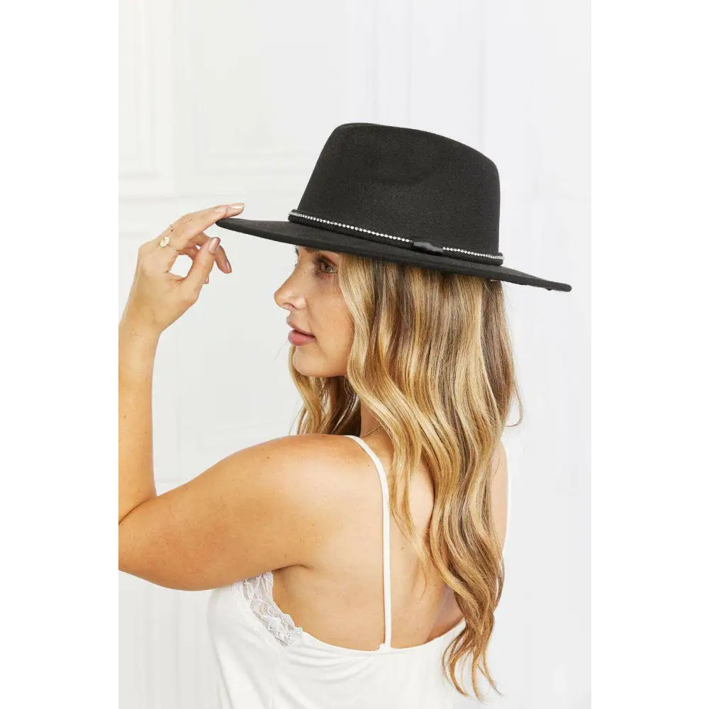 Elevate luxury fashion for women with the back fedora hat and rhinestones $33 this exquisite hat serves