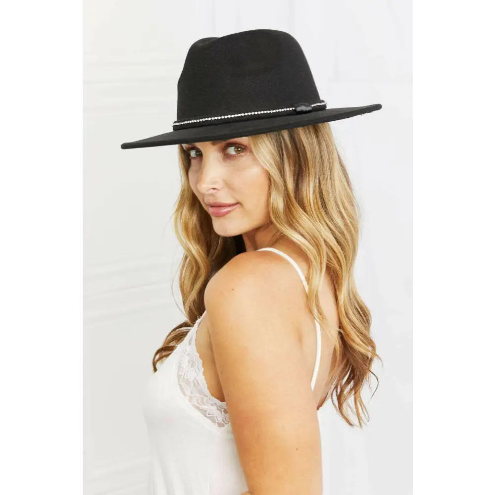 Elevate luxury fashion for women with the back fedora hat and rhinestones $33 this exquisite hat serves