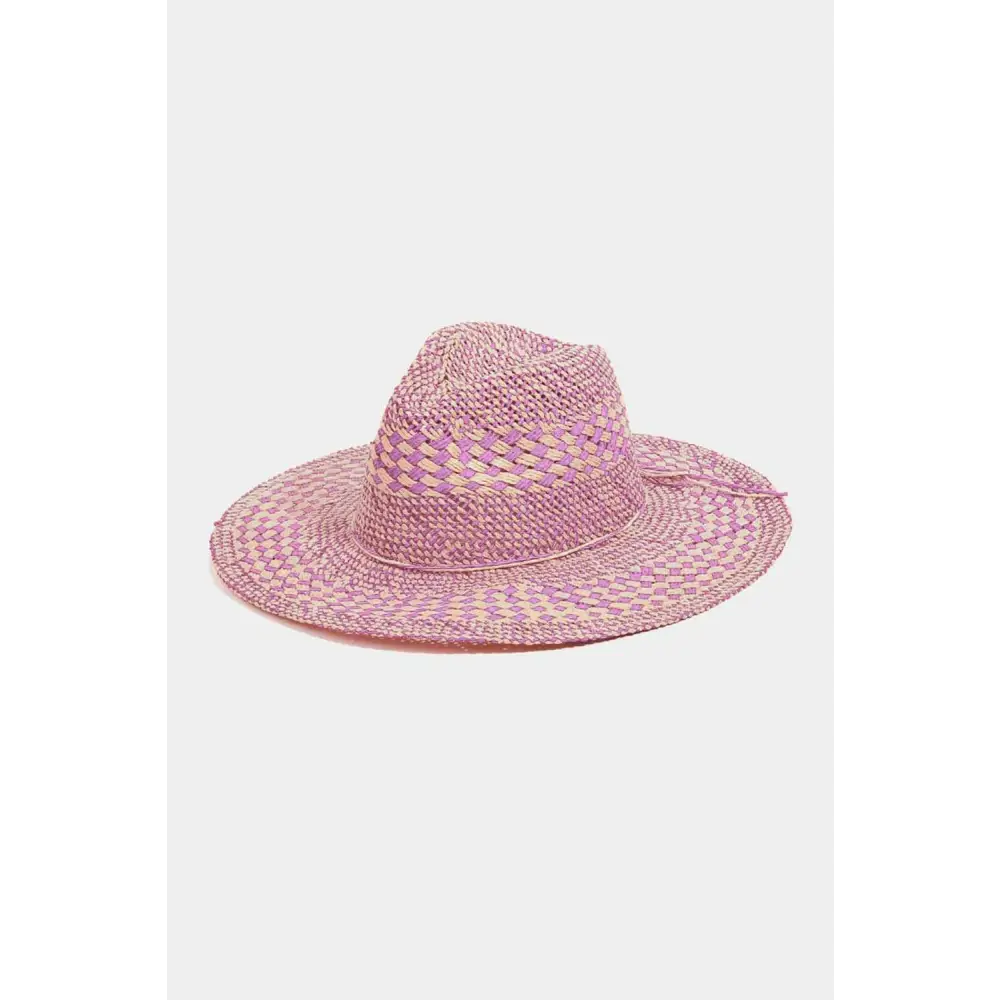 Fame checkered straw weave sun hat for luxury fashion enthusiasts $25.96 the checkered straw weave sun hat