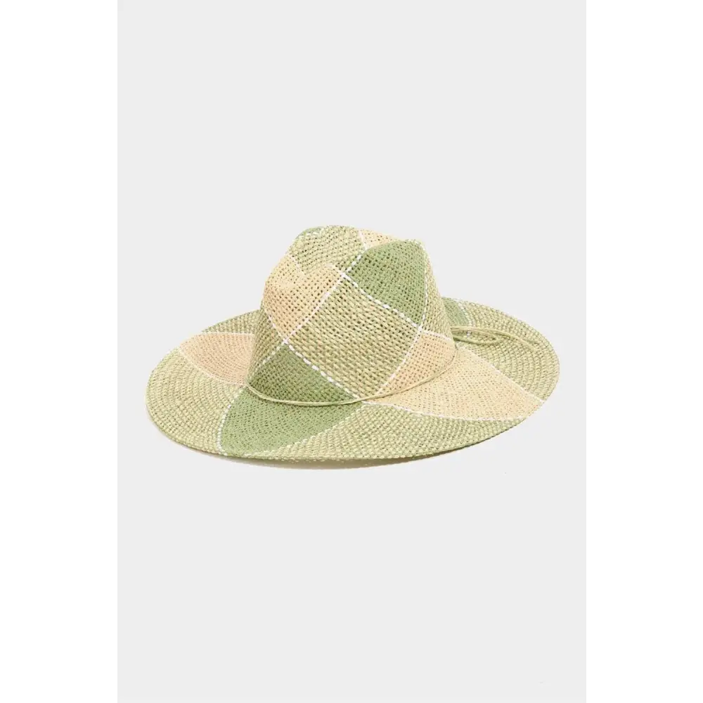 Elevate your luxury fashion with the fame contrast straw braid hat $25.96 the contrast straw braid hat is an essential