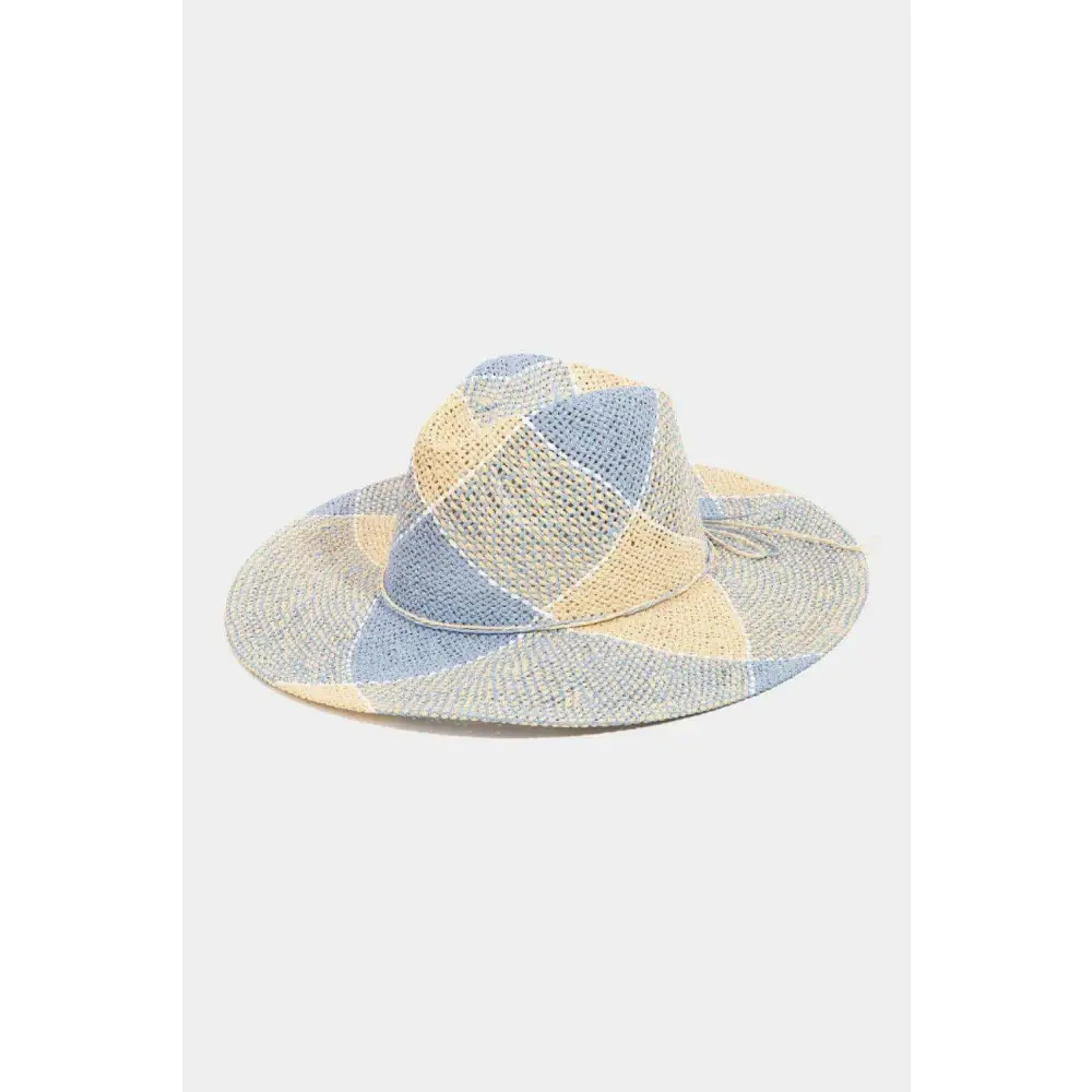 Elevate your luxury fashion with the fame contrast straw braid hat $25.96 the contrast straw braid hat is an essential