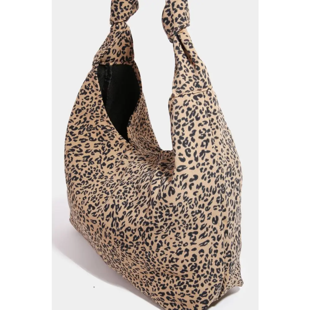 Fame leopard knotted strap shoulder bag redefines luxury fashion for women $23.99 introducing the leopard knotted strap