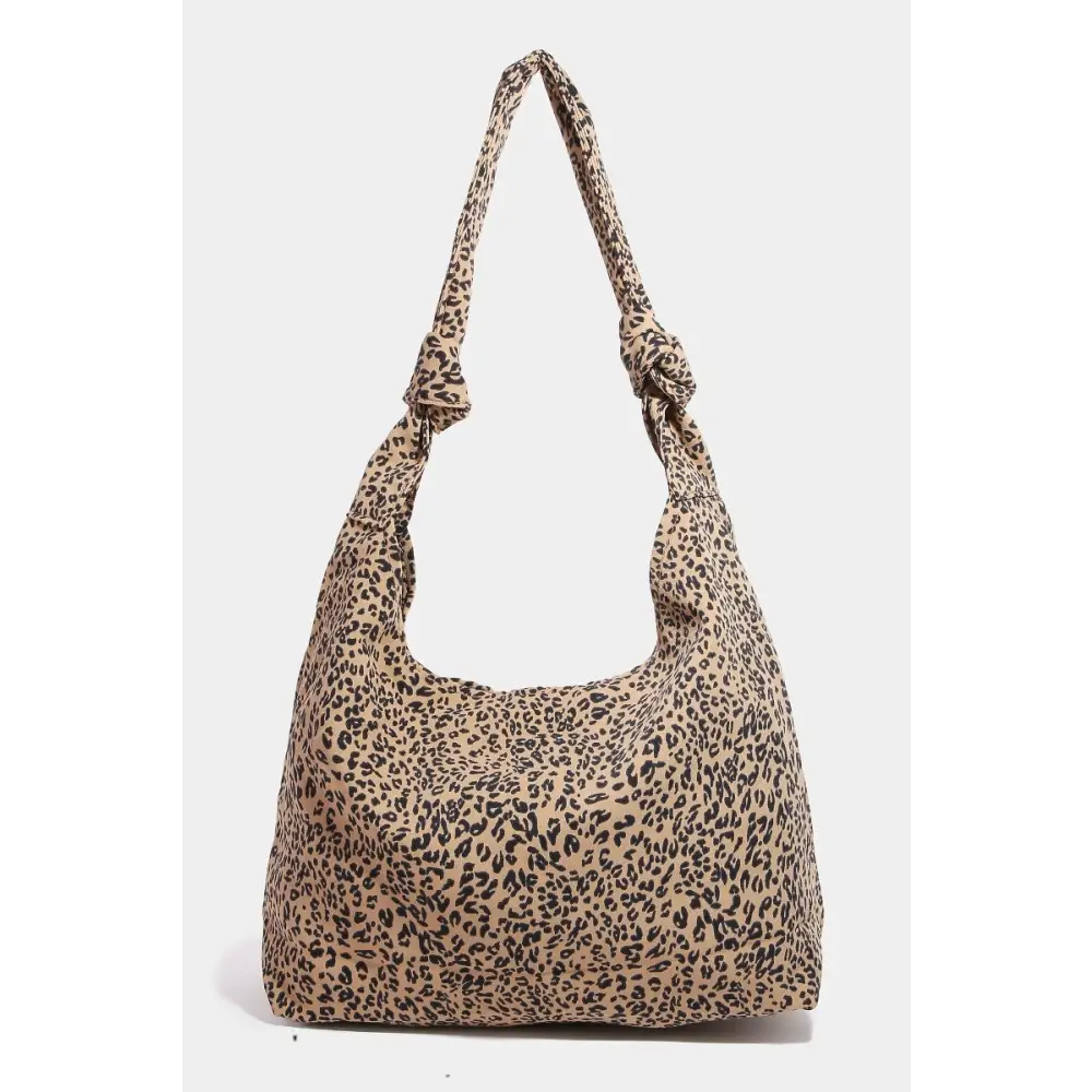 Fame leopard knotted strap shoulder bag redefines luxury fashion for women $23.99 introducing the leopard knotted strap