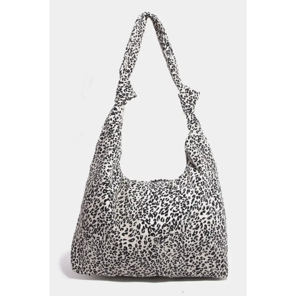 Fame leopard knotted strap shoulder bag redefines luxury fashion for women $23.99 introducing the leopard knotted strap