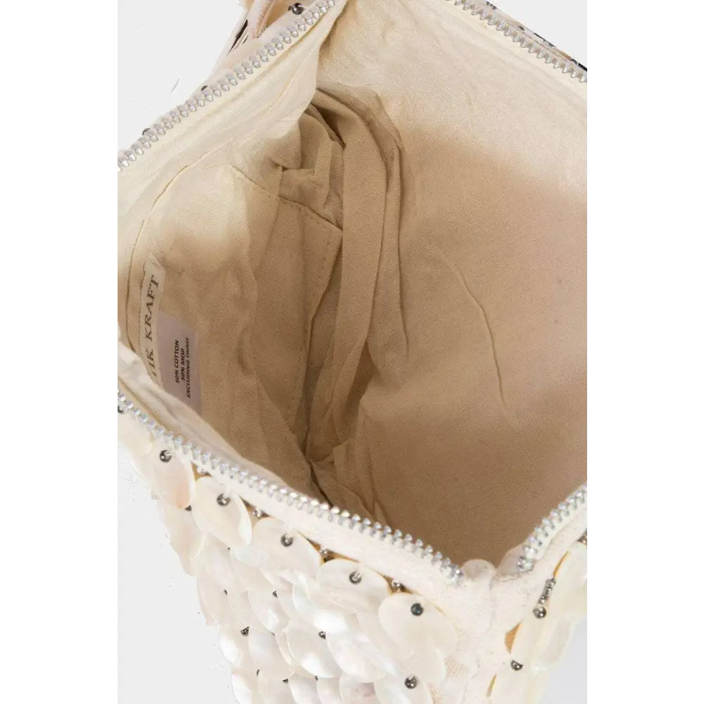 Pearl disc beaded rectangle bag for exclusive luxury fashion $60.56 discover the embodiment of elegance