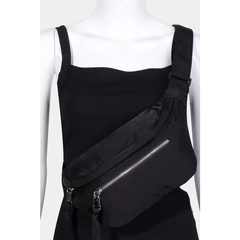 Elevate your style with the fame multi pocket nylon crossbody bag $32.99 the multi pocket nylon crossbody bag