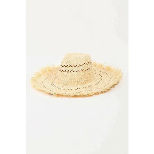 Fame openwork raw hem weave hat for luxury fashion enthusiasts $31 this openwork raw hem weave hat