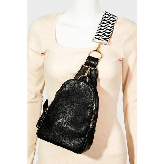 Fame single strap faux leather sling bag redefines luxury fashion for women $34.99 introducing the single strap faux