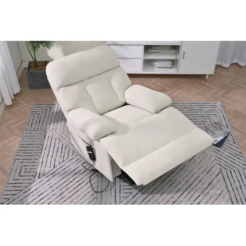 Experience luxury with the oversized power lift recliner chair