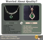 Comparison chart showing quality features of two pendants, highlighting smoothness, hypoallergenic, and engraving clarity