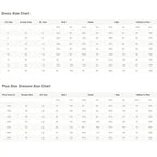 Flavinke Wedding Dresses size chart with detailed measurements for standard and plus sizes including bust, waist, hips, and hollow to floor