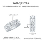 Floral Inspired Lab Grown Diamond Filigree Wedding Band
