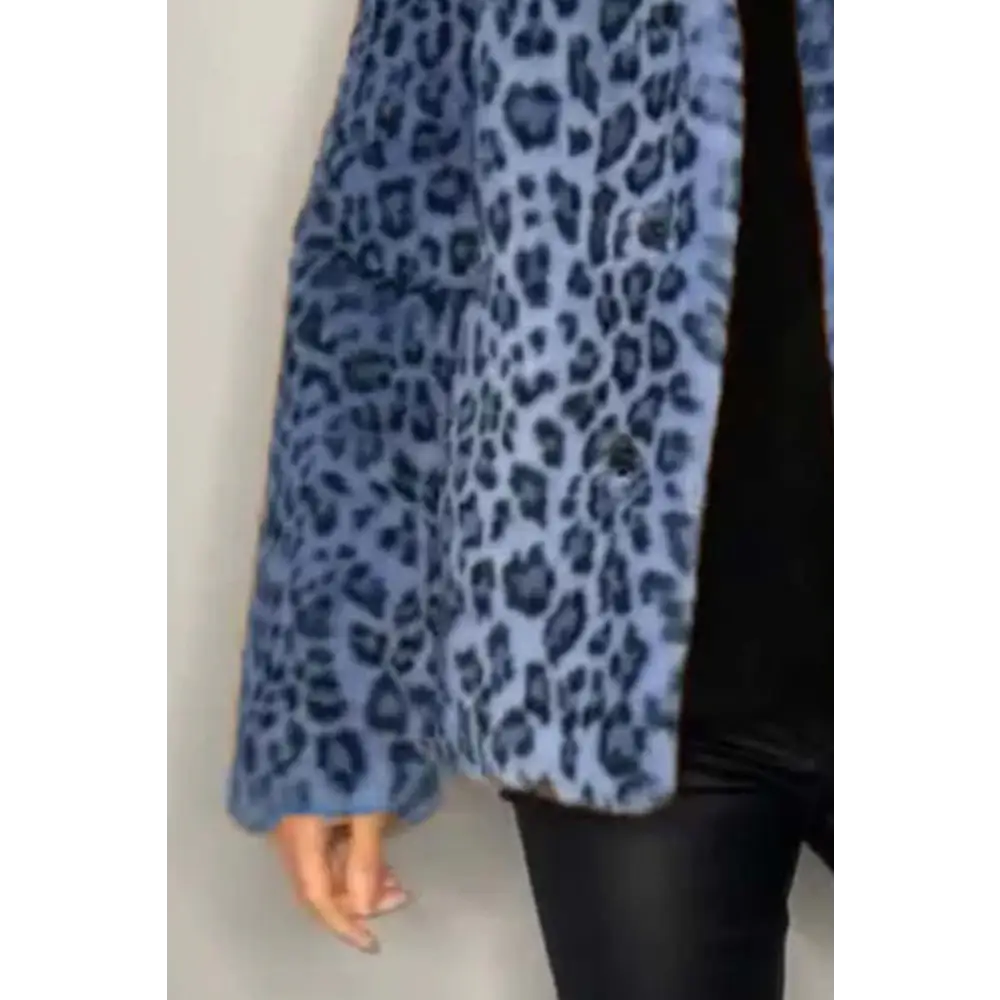 Elevate your wardrobe with the luxe leopard collared coat from maven couture $31.99 basic yet elegant style, perfect